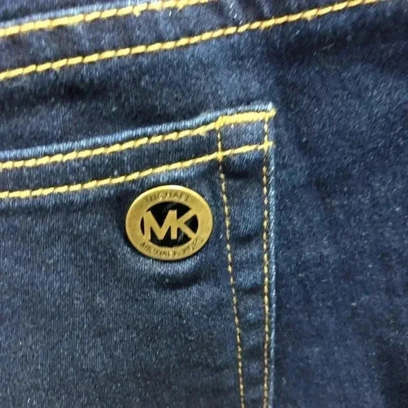 MICHAEL KORS Overdyed Indigo Denim, 5 pockets,belt loop, logo - Picture 8 of 8
